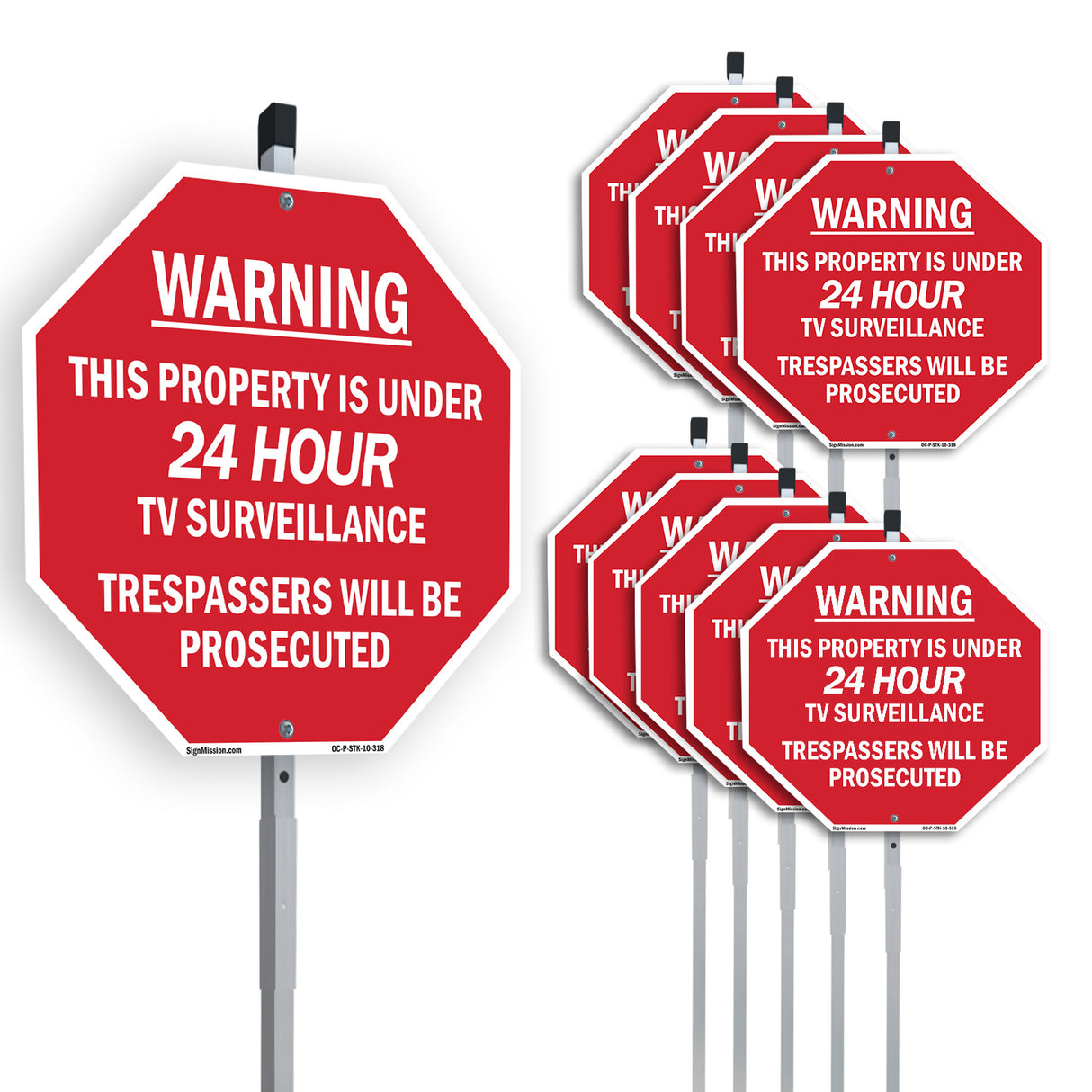 Warning This Property Is Under 24 Hour Tv Surveillance Trespassers Will Be Prosecuted