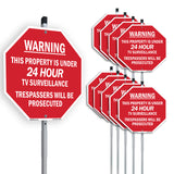 Warning This Property Is Under 24 Hour Tv Surveillance Trespassers Will Be Prosecuted