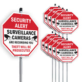 Security Alert Surveillance Cameras Are Recording You Theft Will Be Prosecuted