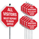 All Visitors Must Report to Main Office