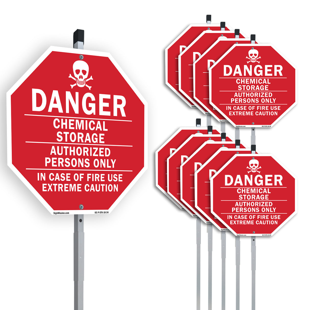 Danger Chemical Storage Authorized Persons Only in Case of Fire Use Extreme Caution