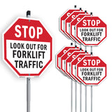 Stop Look Out for Forklift Traffic