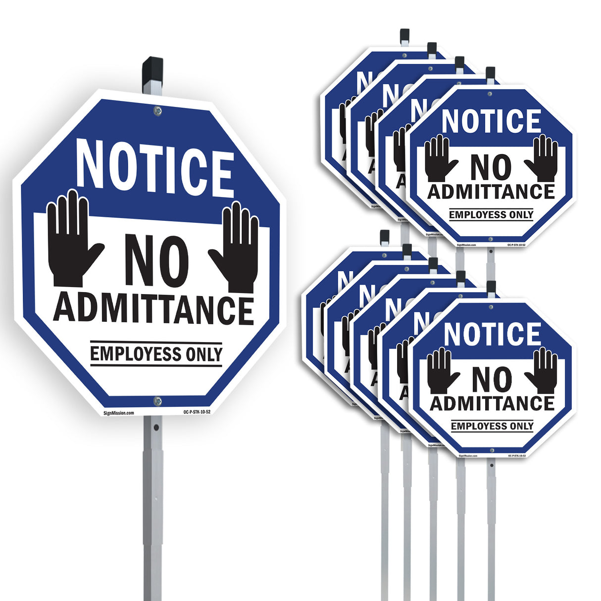 Notice No Admittance Employees Only
