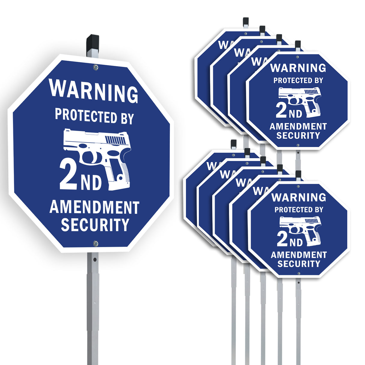 Warning Protected By 2nd Amendment Security