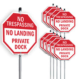 No Trespassing No Landing Private Dock