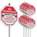 No Trespassing Property Under 24 Hour Surveillance All Activities Monitored and Recorded by Digital Night Vision Cameras