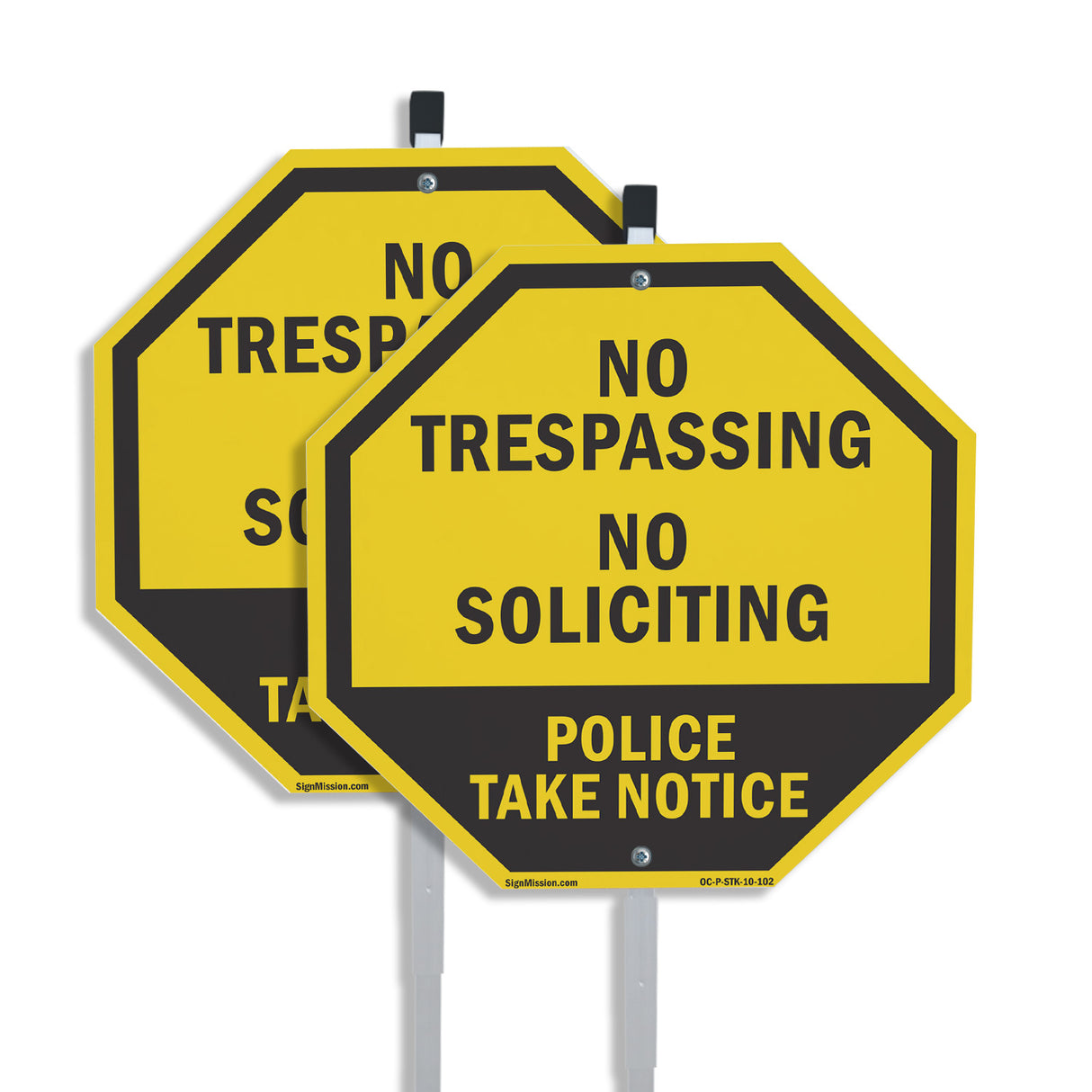 No Trespassing No Soliciting Police Take Notice
