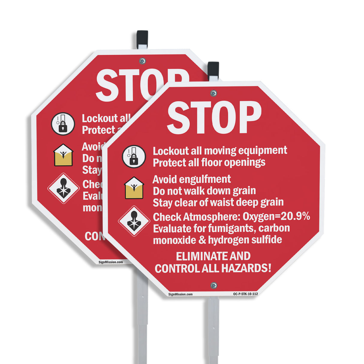 Stop Lockout All Moving Equipment Protect All Floor Openings Avoid Engulfment Do Not Walk Down Grain Eliminate All Hazards!