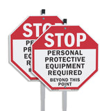 Stop Personal Protective Equipment Required Beyond This Point