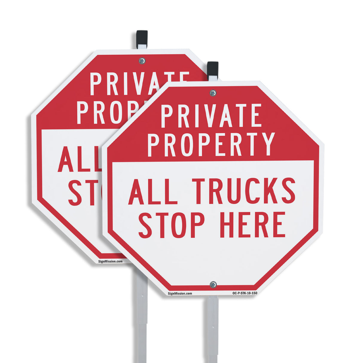 Private Property All Trucks Stop Here