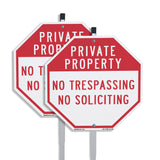 Private Property No Trespassing No Soliciting