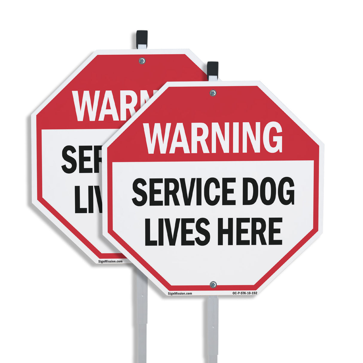 Warning Service Dog Lives Here