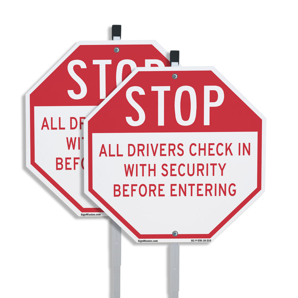 Stop All Drivers Check in With Security Before Entering