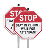 Stop Stay in Vehicle Wait for Attendant