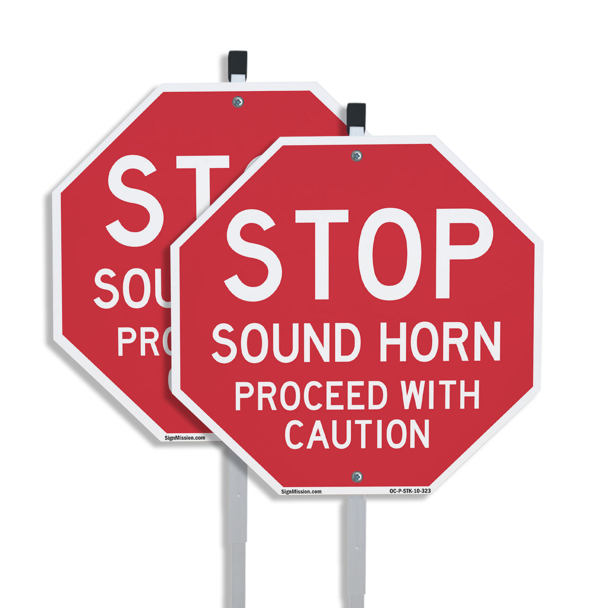 Stop Sound Horn Proceed with Caution