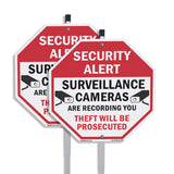 Security Alert Surveillance Cameras Are Recording You Theft Will Be Prosecuted