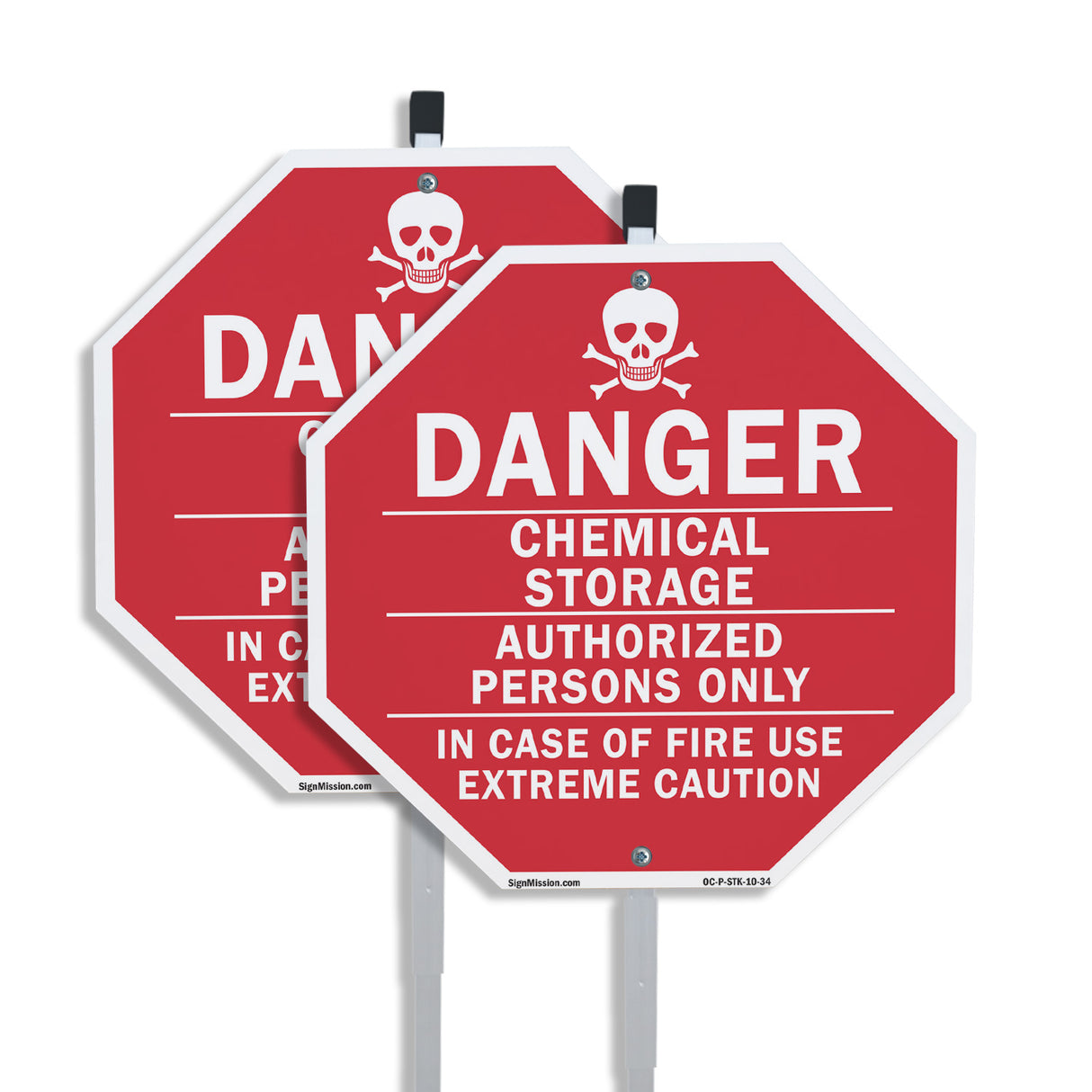 Danger Chemical Storage Authorized Persons Only in Case of Fire Use Extreme Caution