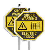 Shock Warning Electric Fence