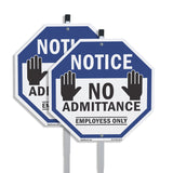 Notice No Admittance Employees Only