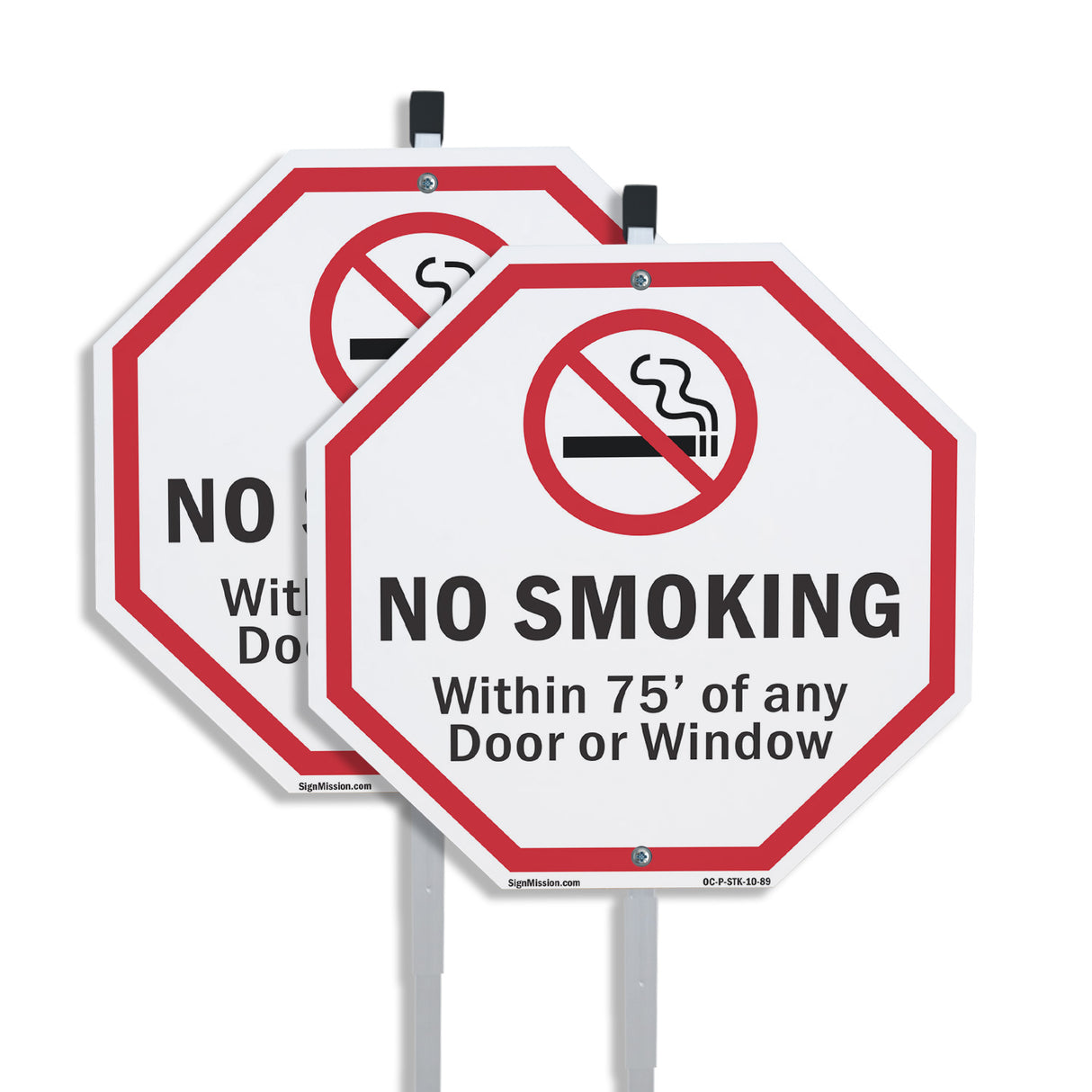 No Smoking Within 75' Of Any Door or Window