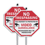 No Trespassing This Property Is Protected by Video Surveillance Trespassers Will Be Prosecuted