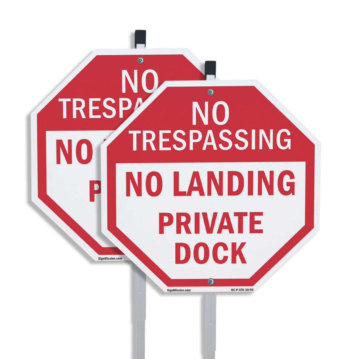 No Trespassing No Landing Private Dock