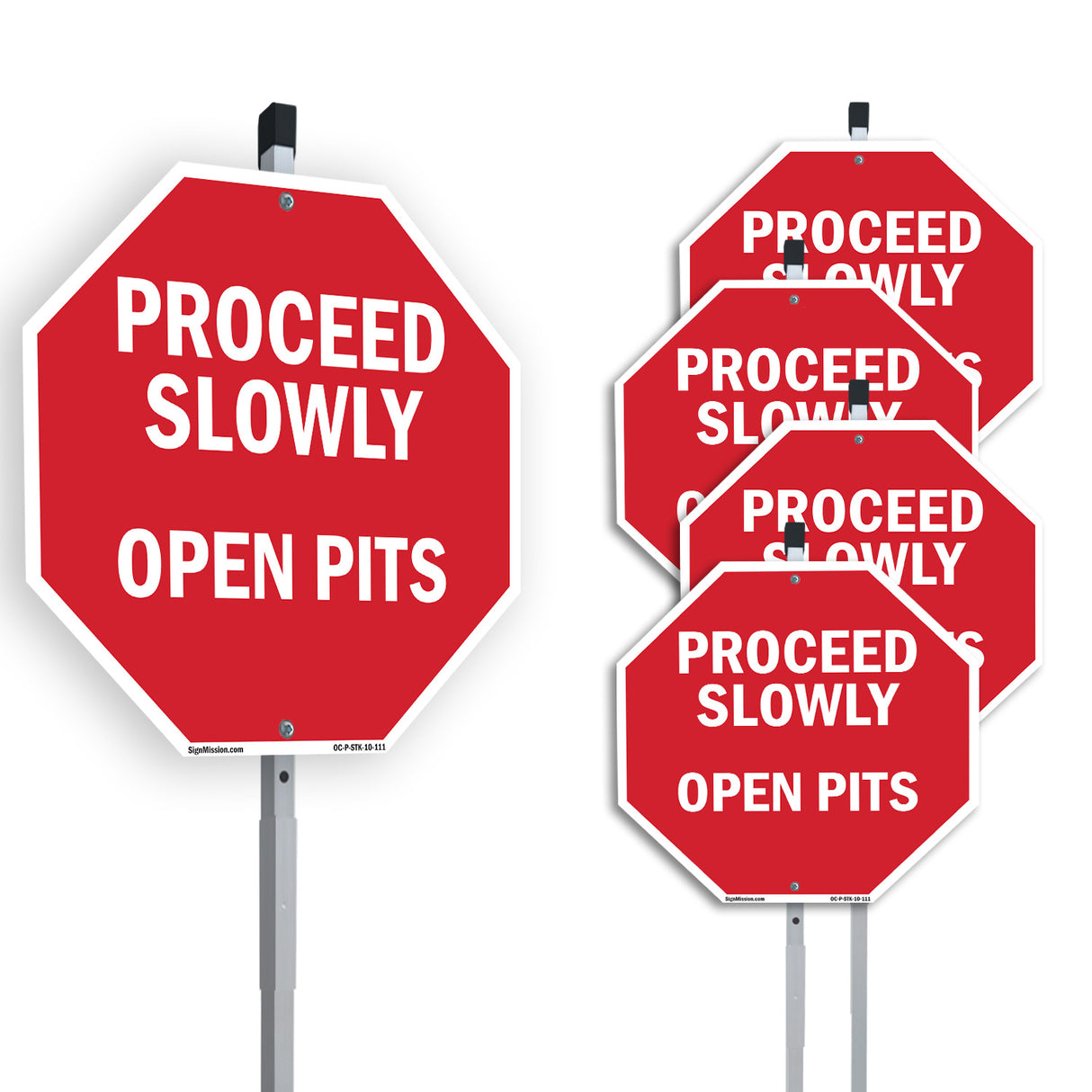 Proceed Slowly Open Pits