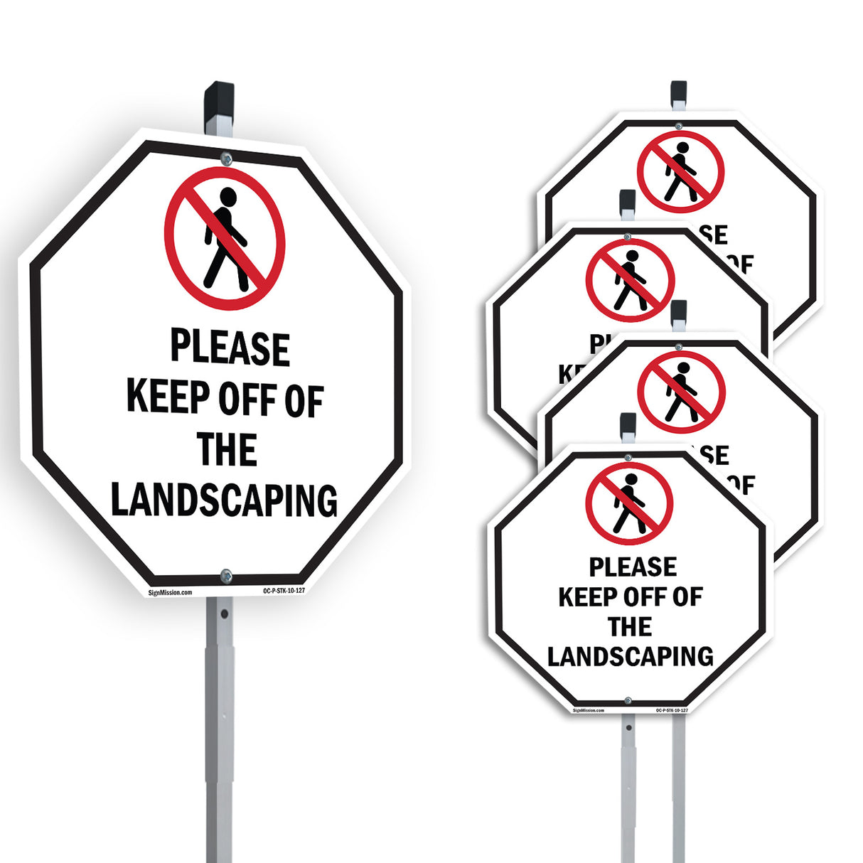 Please Keep Off of The Landscaping