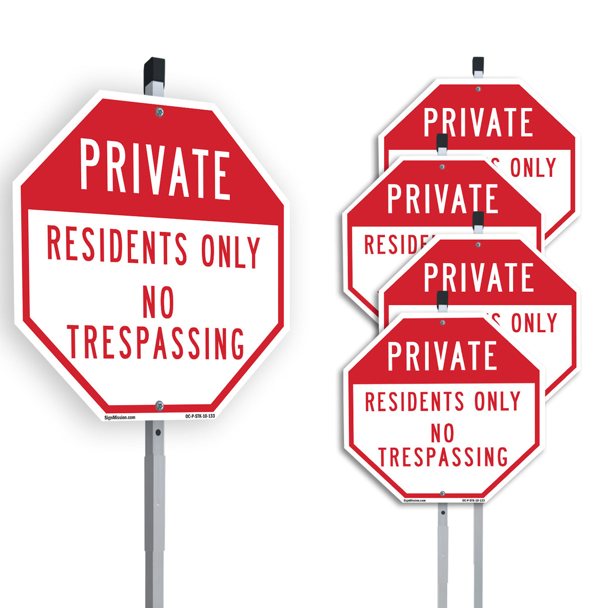 Private Residents Only No Trespassing