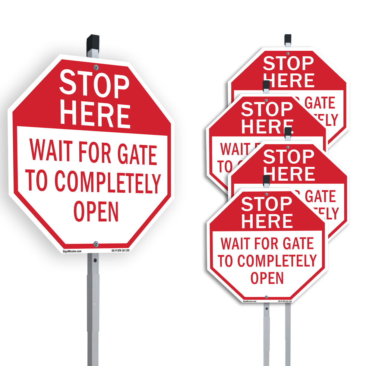 Stop Here Wait for Gate to Completely Open