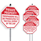 Private Property Trespassers Will Be Prosecuted to The Full Extent of The Law