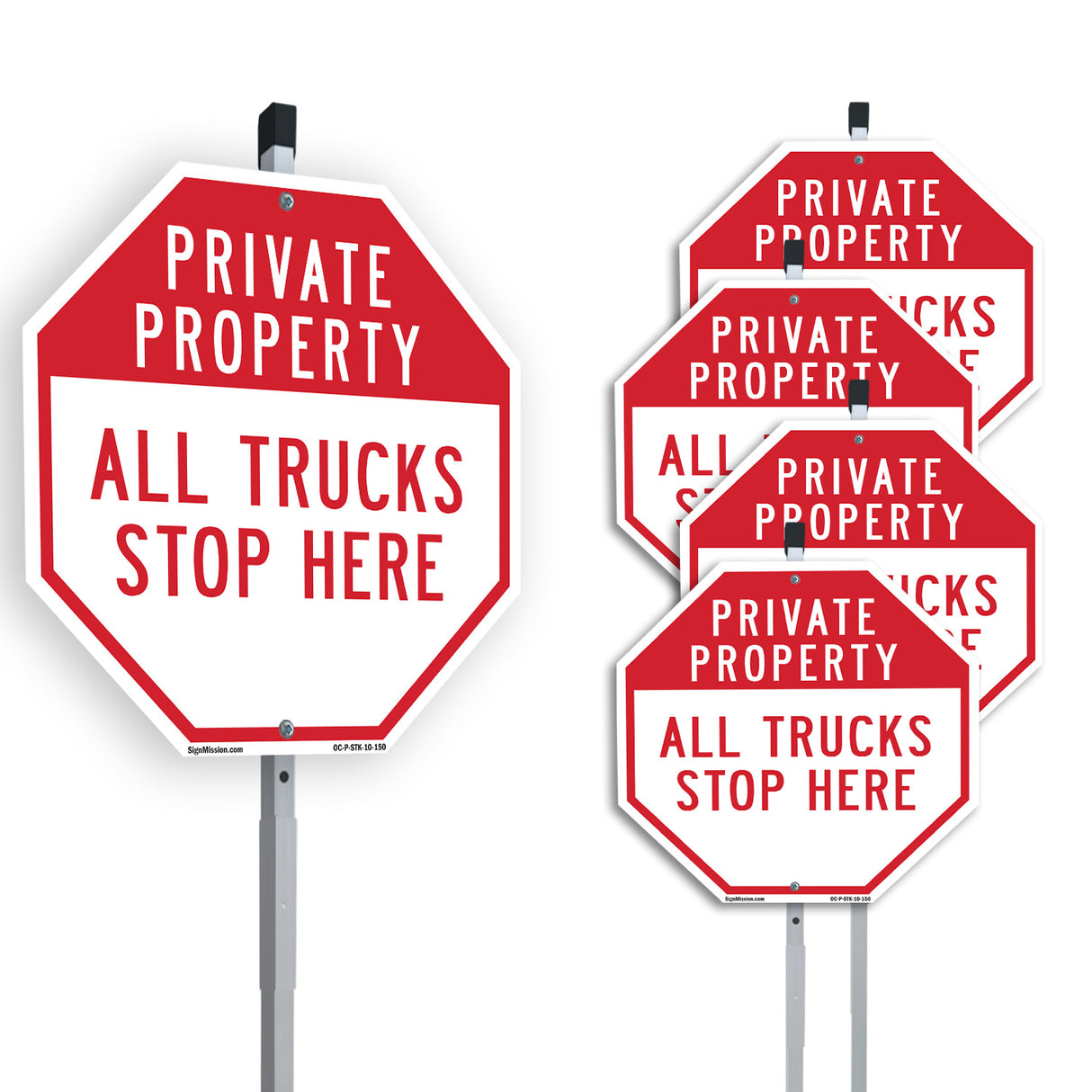 Private Property All Trucks Stop Here