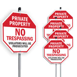 Private Property No Trespassing Violators Will Be Prosecuted
