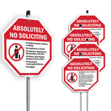 Absolutely No Soliciting No Political Causes Petitions or Polling