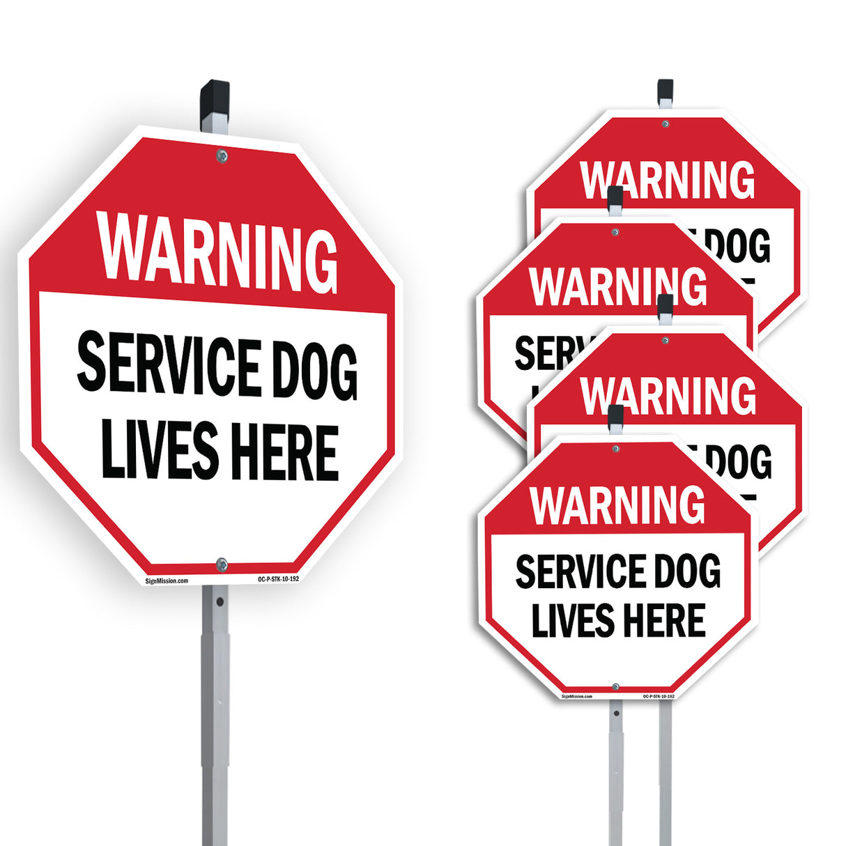 Warning Service Dog Lives Here