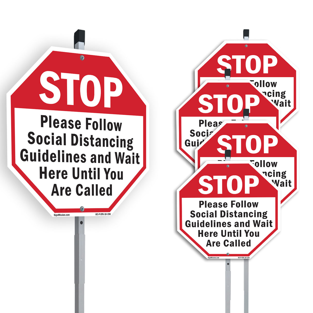 Stop Please Follow Social Distancing Guidelines and Wait Here Until You Are Called