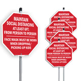 Maintain Social Distancing At Least 6ft. From Person to Person Face Mask Must Be Worn When Dropping/ Picking-up Kids