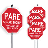 Pare Sonar Bocina Proceder Con Precaución