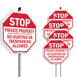 Stop Private Property No Hunting or Trespassing Allowed