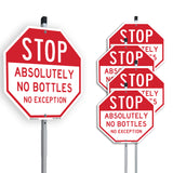 Stop Absolutely No Bottles No Exception