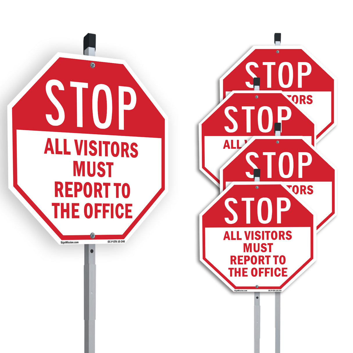 Stop All Visitors Must Report to The Office