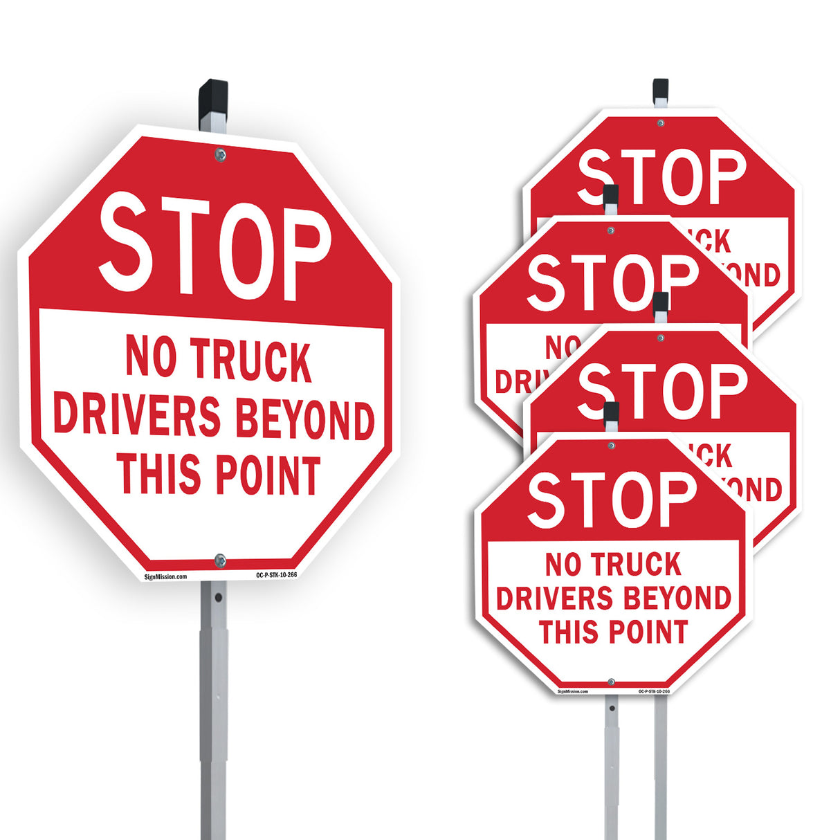Stop No Truck Drivers Beyond This Point
