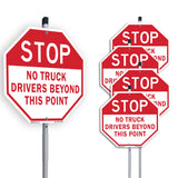 Stop No Truck Drivers Beyond This Point