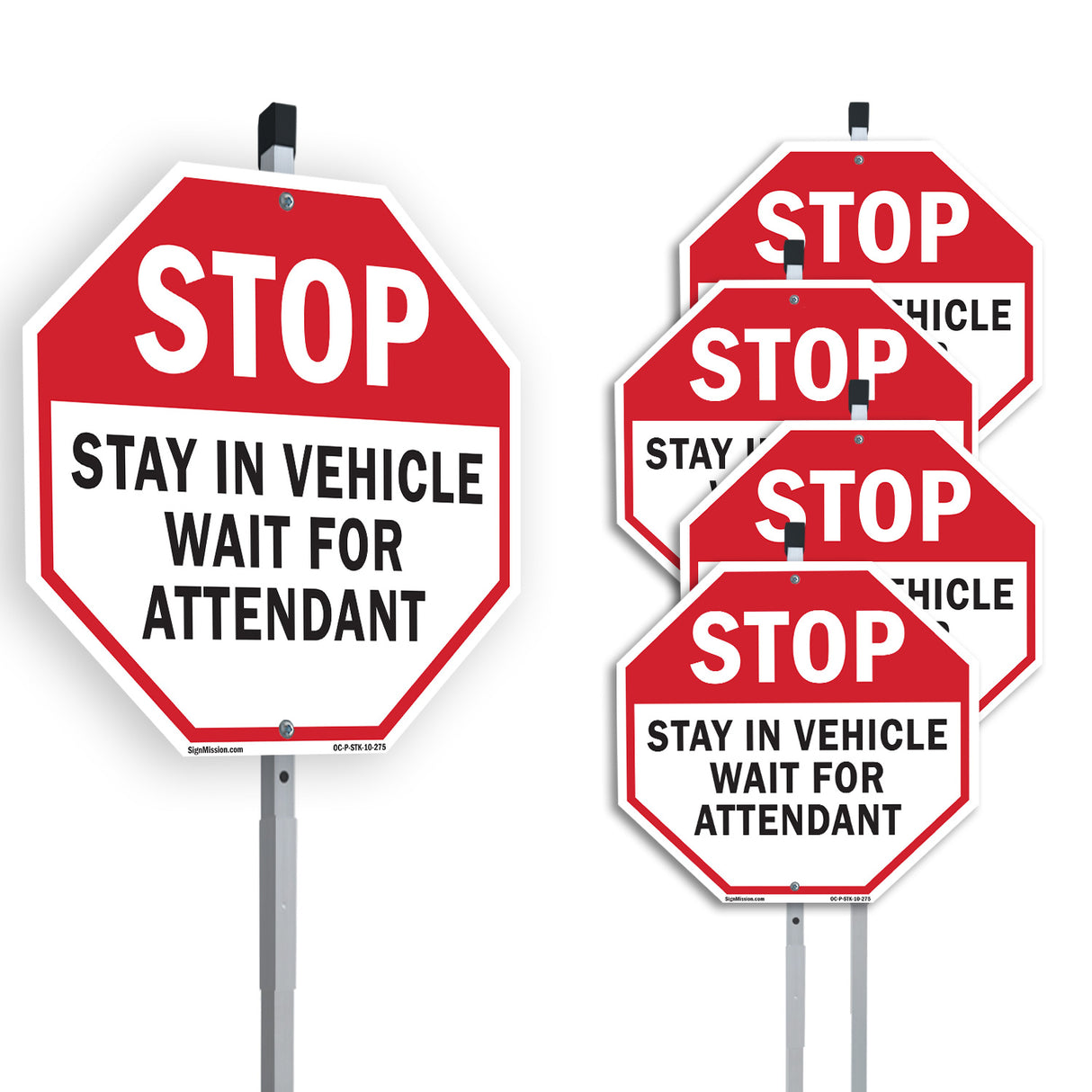 Stop Stay in Vehicle Wait for Attendant