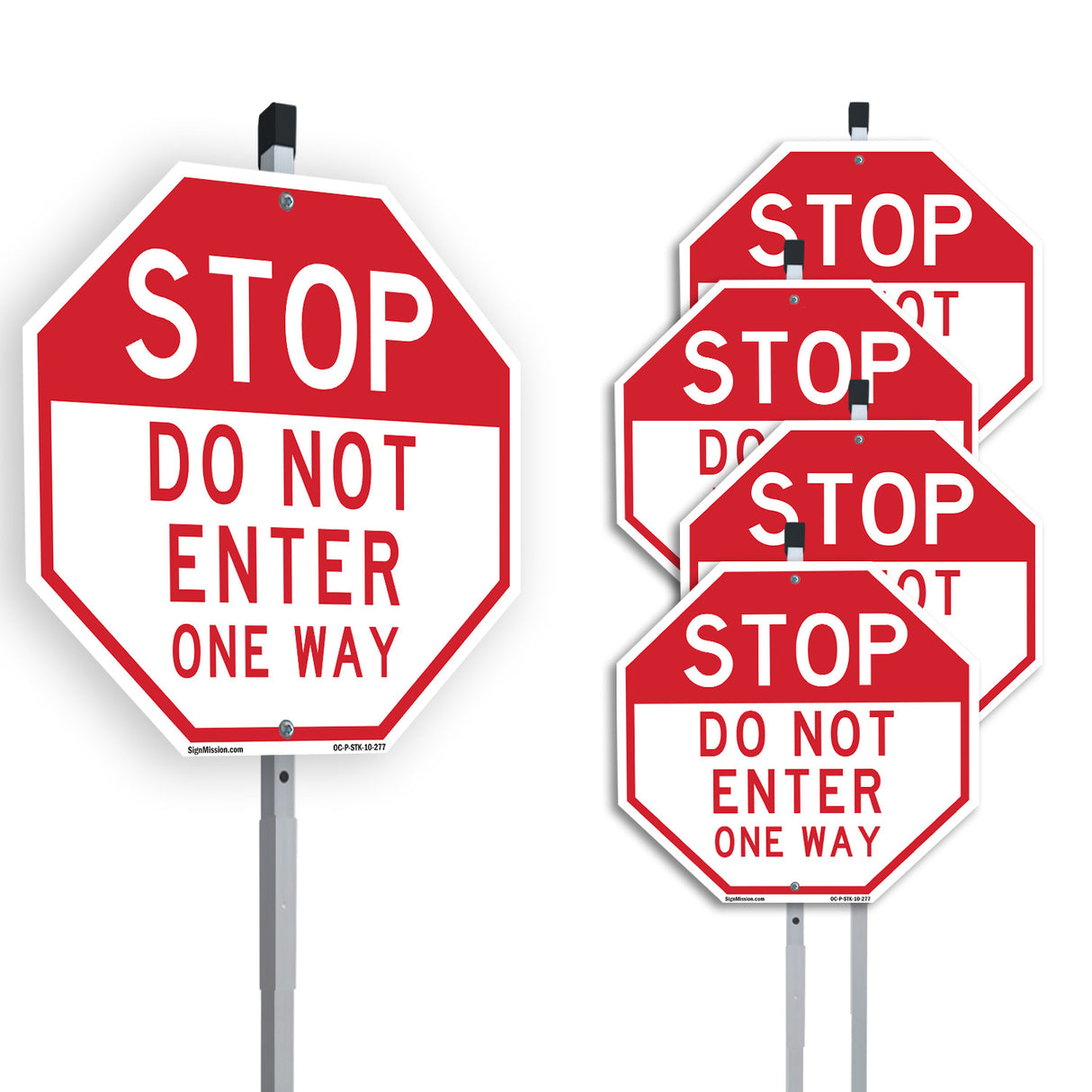 Stop Do Not Enter One Way