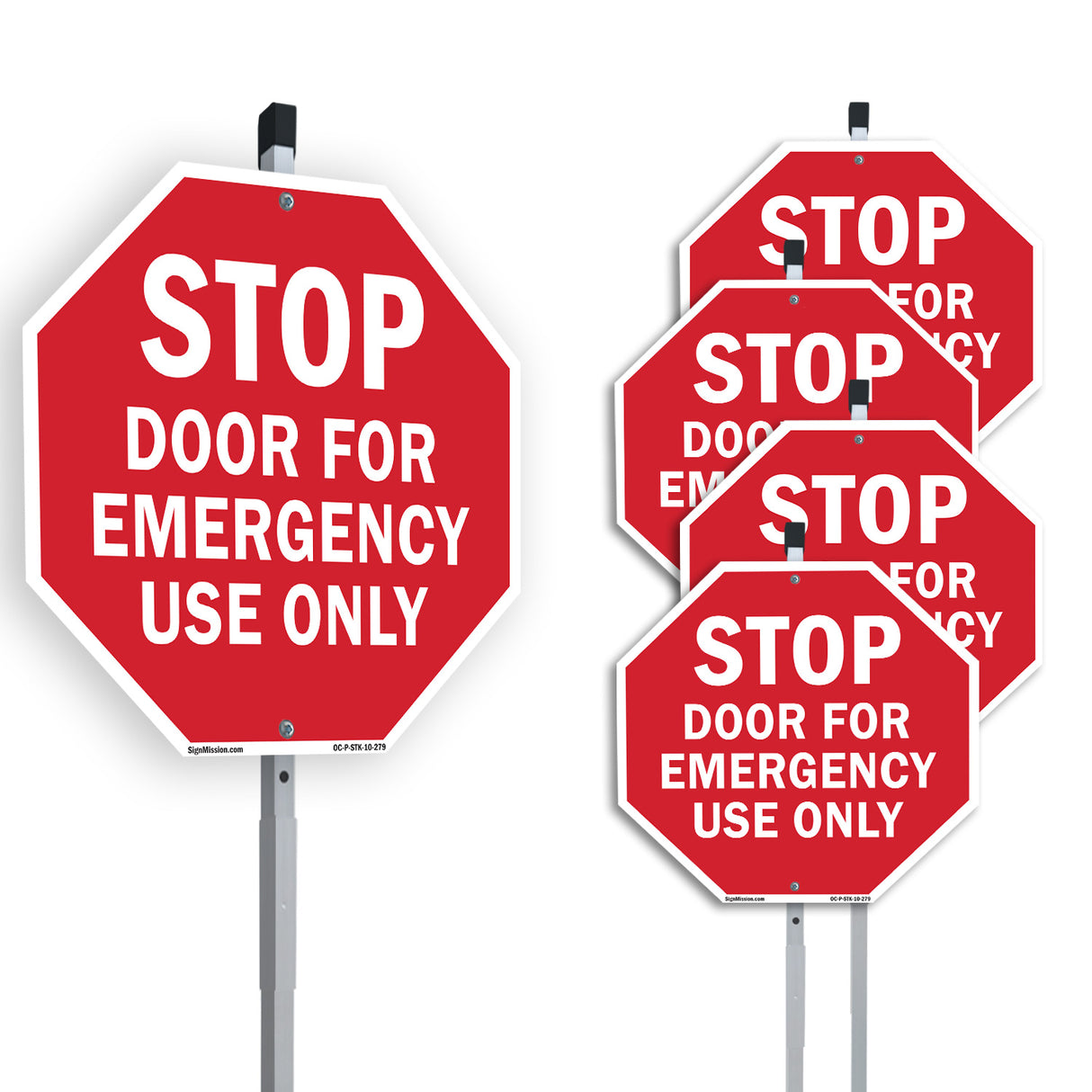 Stop Door for Emergency Use Only