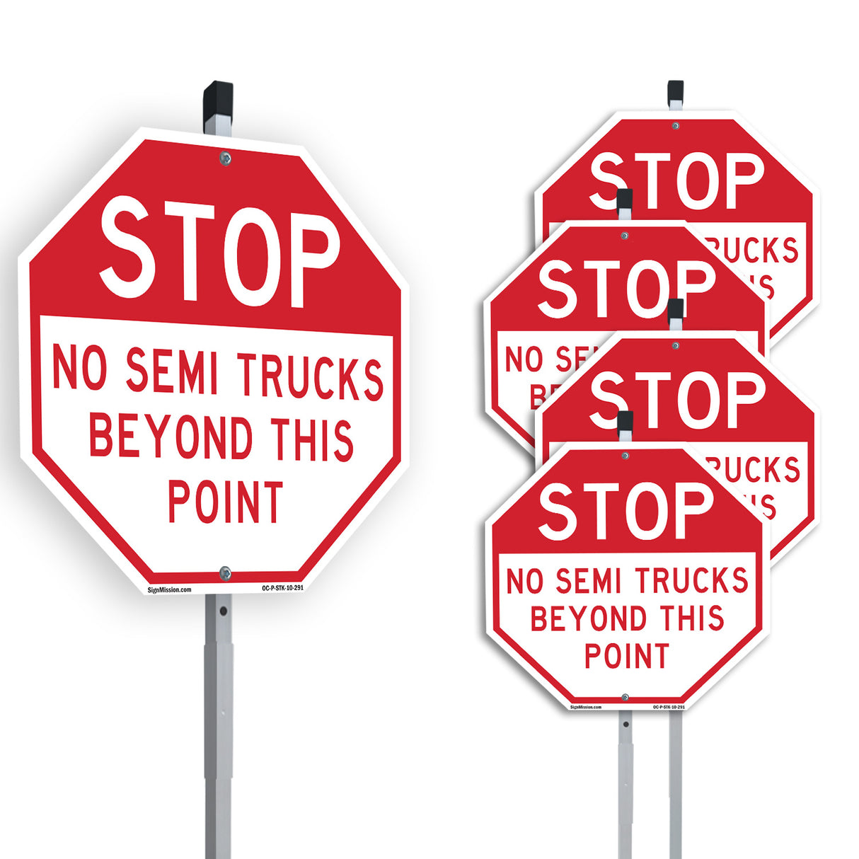 Stop No Semi Trucks Beyond This Point