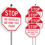 Stop No Vehicles Beyond This Point
