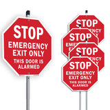 Stop Emergency Exit Only This Door Is Alarmed