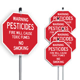 Warning Pesticides Fire Will Cause Toxic Fumes No Smoking